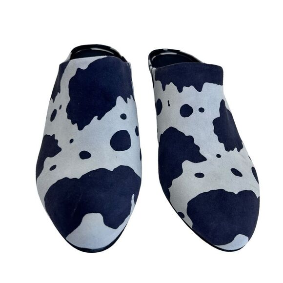 Pelle Moda Mules Women Cow Print Wedge - Picture 5 of 13